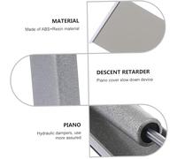 Healifty Ultra-thin Piano Keyboard Cover Slow Fall Device with Hydraulic Buffer Anti-pinch Finger Protector for Safe Piano Lid Closing Music Instrument Accessory