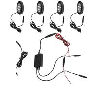 Healifty Underbody LED Rock Lights for Trucks and Atvs, Waterproof Vehicle Wheel Well Auxiliary Lighting Kit, Off-Road Car Floor Glow Lamps for Exterior and Offroad Use