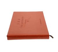 Healifty Universal Account Book 320 Pages Fake Leather Form Handbook Brown Horizontal Multifunctional Bookkeeping for Office and Personal Finance Management