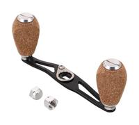 Healifty Universal Fit Fishing Reel Replacement Crank Handle with Aluminum Alloy Arm and Cork Knob, Lure Casting Design Suitable for Baitcasting and Trolling Reels in Seaside Fishing
