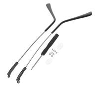 Healifty Universal Metal Eyeglasses Temple Replacement Pair Black 1 Pair
