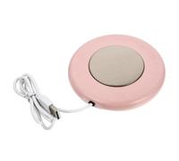 Healifty USB Heating Cup Coaster Warmer with Constant Temperature Control, Aluminium Alloy and Plastic Construction, Keeps Beverage Warm, for Office and Work Desk Use