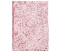 Healifty Velvet Cloth Book Cover Sleeve A5 Pink Star Moon Design Handmade Protective Book Protector for Notebooks and Textbooks Decorative Creative for Students and Office Use