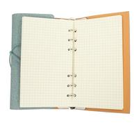 Healifty Vintage A6 Binder Planner Notebook with Strap, Retro Blue Time Management Notepad for Students, Multi-function Schedule Recording Handbook 2023