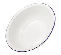 Healifty Vintage Enamel Basin Foot Bath Tub Retro Soak Tub for Home Spa with Charming Retro Style and Elegant Design Enhancing Home Decor and Comfort