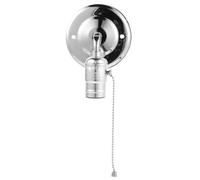 Healifty Vintage Pull Chain Light Socket Base E26/e27 Copper Lamp Holder with Adjustable Bulb Angle and Flexible Lighting Direction for Wall Mount Light Fixture