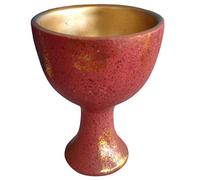 Healifty Vintage Resin Holy Cup Decorative Chalice for Religious Worship and Sacrifice Elegant Altar Goblet Ornament with Mysterious Design Suitable for Prayers Ceremonies and Spiritual