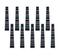 Healifty Violin Fingerboard Stickers 10pcs Lightweight Paper Finger Guide Decals for 4/4 Size Violin, Helping Beginners and Professionals Locate Notes Precisely during Practice