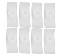 Healifty Walker Ski Glides Replacement Feet Pads Mobility Accessories 8pcs with 1 Inch Tube Diameter, White Plastic to Minimise Floor Damage and Safety for Indoor for Folding Walkers