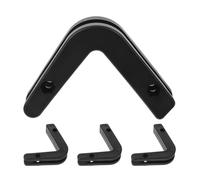 Healifty Wall Mounted Barbell Holders 4Pcs Heavy Duty Steel Rack for Home Gym and Weight Plates Storage