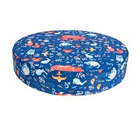 Healifty Water Resistant Booster Seat Cushion Portable High Chair Pad Thick Comfortable Polyester Sponge with Non Slip Straps for Secure Dining Various Chairs