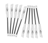 Healifty Waterproof Eyebrow Pen and Portable Marking Pens 10pcs Black for Tattoo Positioning and Beauty Makeup Use