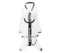 Healifty Waterproof Hooded Dog Raincoat for Pets, Tpu Material Lightweight Rainwear with Long Structure, Protects Dogs from Rain, Suitable for Outdoor Walks in Wet Weather