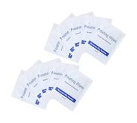 Healifty Wax Wipes with Glycerin, Individually Wrapped Non-woven Fabric 10pcs Gentle Care Wax Remover Wipes Cleansing Residue Pads for Body and Face for Work and Traveling