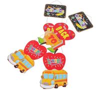 Healifty Welcome Back to School Banner 1 Pair 120x25cm Classroom Door Decoration Kindergarten Welcome Classroom Decor Indoor School Party Backdrop