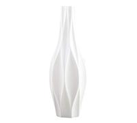 Healifty White Ceramic Flower Vase, Simplicity in European Style, High Vase for the Home, Living Room, Size S