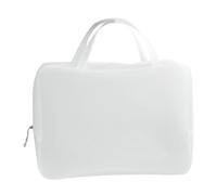 Healifty White Eva Waterproof Zipper Cosmetic Mesh Bag for Makeup with Sturdy Material and Compact Size, for Stationery Storage and Organizing Toiletries