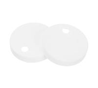 Healifty White Plastic Toilet Lid Screw Bolt Covers Round Decorative Caps for Home and Public Toilet Seat Fixings Easy Installation and Concealment of Exposed Screws