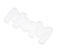 Healifty White Silicone Letter Mould for DIY Crafts, Recyclable and Easy to Clean Handmade Mold for Manual Casting and Creative Projects