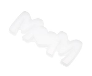 Healifty White Silicone Letter Mould for DIY Crafts, Recyclable and Easy to Clean Handmade Mold for Manual Casting and Creative Projects