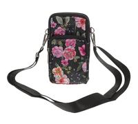 Healifty Women Cell Phone Bag Oxford Cloth Black Single Shoulder Pouch