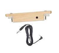 Healifty Wood Acoustic Guitar Soundhole Pickup No Drilling Easy Installation Design with Single-button Volume Control Compatible with Classical Folk Guitars and Ukuleles for Clear Sound