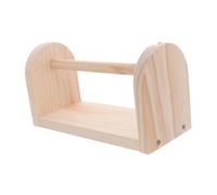 Healifty Wood Tape Dispenser Stand for Desk Solid Wood Adhesive Roll Holder for Office Kitchen Classroom Home Multipurpose Masking Tape Organizer with Decorative Design to Reduce Clutter