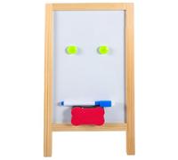 Healifty Wooden Chalkboard Sign Small White Message Board with Fine Workmanship and Sturdy Material for Outdoor Display and Restaurant Use, Creative Appearance and Not Easy to Damage