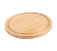 Healifty Wooden Charcuterie Board Round Wooden Cutting Board for Fruit Cake Dessert Display Lightweight Portable Easy to Clean for Home Restaurant Use