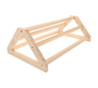 Healifty Wooden Chick Roosting Bar for Parrots and Small Poultry, Modular and Easy to Clean Chicken Perch Stand, round Ergonomic Design Suitable for Brooder and Outdoor Coops