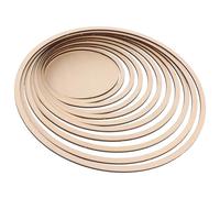 Healifty Wooden Concentric Geometric Clay Rail Set, Round Pottery Tools for Ceramic Cutting and Modeling, DIY Craft Guide for Clay Molds and Forming