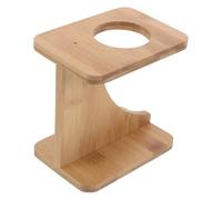 Healifty Wooden Drinking Horn Holder Stand for Beer Cups with Stable Support and Rustic Medieval Design, Versatile Horn Cup Display Rack for Home and Special Occasions