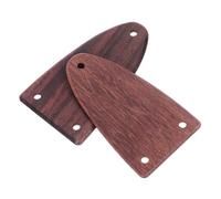 Healifty Wooden Guitar Truss Rod Covers Replacement Parts for String Instrument 2 Pcs Semioval Shape Precision Engineering to Protect Truss Rod for Electric Guitar and Ukulele