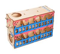Healifty Wooden Hamster Maze Tunnel for Small Pets, Synthetic Material Maze Cage to Prevent Obesity and Keep Physically Healthy, Activity Exercise Playground for Rats and Hamsters