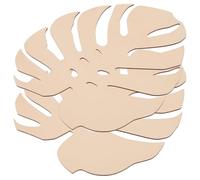 Healifty Wooden Leaf Cutouts 2 pcs Unfinished Leaf Cut Out Shapes for DIY Handcrafts and Party Home Decor