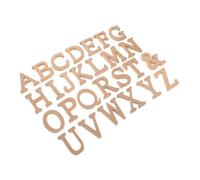 Healifty Wooden Letter Ornaments Unfinished Craft Alphabet Blocks for DIY Home Wall Decor Photography Props Letter Props