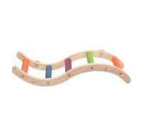 Healifty Wooden Parrot Ladder Climbing Toy for Cockatoo and Macaw Birds, Natural Wood Material Providing A Fun Activity Perch and Exercise in Bird Cages Random Color