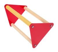 Healifty Wooden Parrot Perch Stand Triangle Platform for Birds and Chickens, Natural Wood Bird Roost Perch with Paw Grinding, Suitable for Parrots and Poultry Cage Accessories