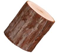 Healifty Wooden Pile Candle Holder Rustic Natural Wood Stump Tea Light Stand Compact Decorative Candlestick for Home Dorm Nursery Wedding Party Centerpiece
