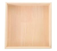 Healifty Wooden Sand Tray for 25x25x6cm Square Montessori Sandbox Desktop Storage Box for Indoor Play and Craft Organizer