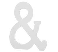 Healifty Wooden Symbol Decoration Sign for Wedding and Home Lightweight Smooth Surface Wood Craft Letters DIY Table and Wall Decor for Party Atmosphere