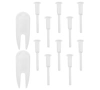 Healifty Yoga Ball Air Stopper Plug Pin Adapter White Abs with Stopper Removal Tool for Handle Balls and Pool Leak Prevention