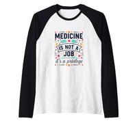Healing Arts is A Privilege Inspiring Quote Raglan Baseball Tee