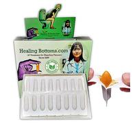 Healing Bottoms Fissure Suppository | Expert Formulation for Rectal Bleeding Due to Fissure, Hemorrhoids, Diarrhea, & Constipation | Made with Natural Curcumin & Turmeric Extract | 16ct