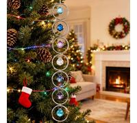 Healing Chakra Hanging Ornament Colorful Crystal Sun Catchers Pendant for Window Home Christmas Day Decoration