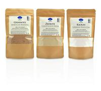 Healing Clay Detox Kit No. 3 - Rhassoul / Zeolite / Kaolin