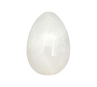 Healing Crystal Natural White Crystal Egg Stone Massage Stone for Women