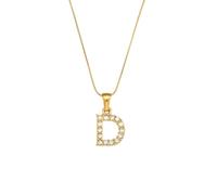 Healing Crystal Necklace，Stainless Steel Thin Snake Chain Letter D Necklace Natural Gemstone Pendant For Men Women Couples