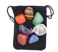 Healing Crystal Set - 2-3cm Seven Color Raw Stones, Polished Smooth Gem Collection | Energy Crystals for Spiritual Decor Relaxation Gift Women Friends Family Reiki Stonee Kit Collections