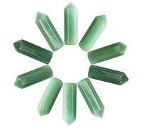 Healing Crystals Set Crystals Gemstones Green Aventurine Crystal Wands Bulk Reiki Crystal Gifts Polished Stones Crystal Points for Beginners Collection Meditation